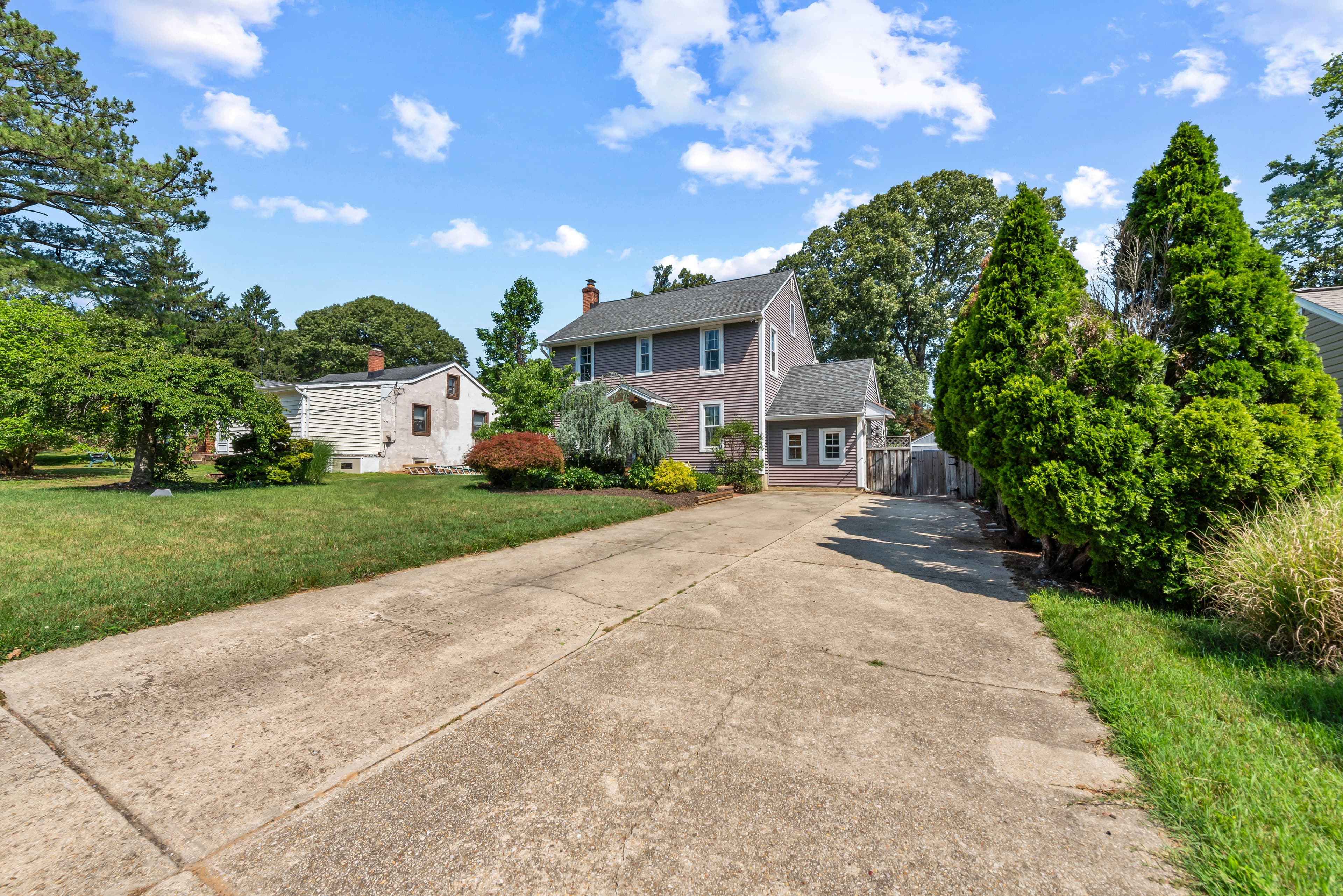 Front exterior and driveway of 1023 Tudor Drive, Crownsville