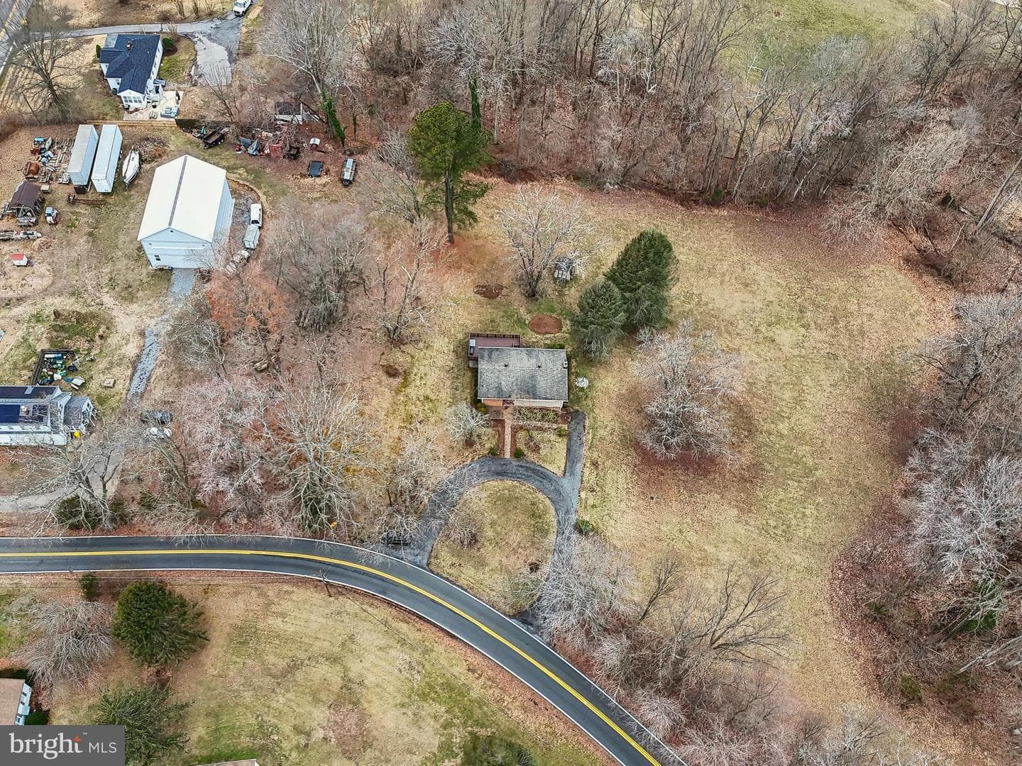 Aerial view of 4852 S. Polling House Road, Harwood